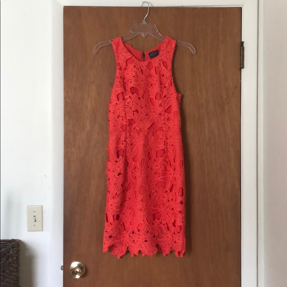 ASTR the Label Coral Lace Dress